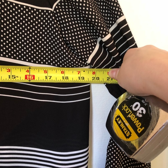 White & Black Ann Taylor Blouse - Picture 8 of 8